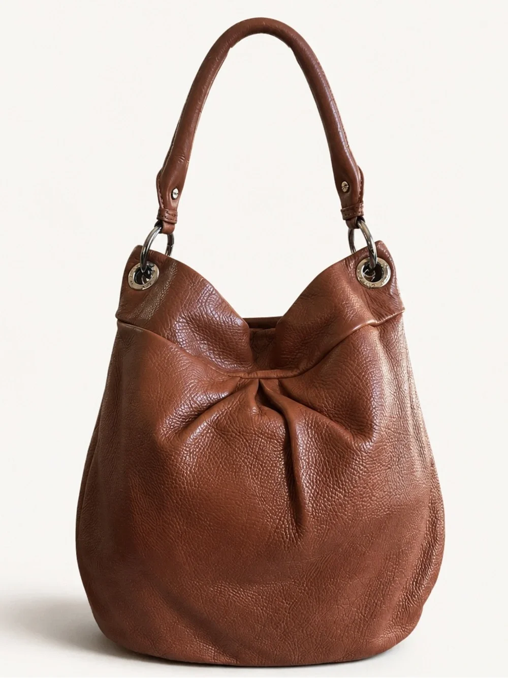 Marc by Marc Jacobs Classic Q Lil Ukita Brown Leather Hobo Crossbody Dust Bag